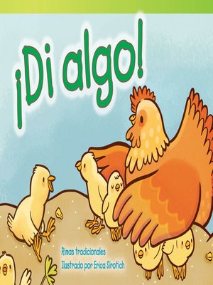 cover image of ¡Di algo!